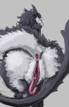 2022 anthro anus butt clitoral_hood female fur genitals grey_body grey_fur looking_at_viewer looking_back mammal nude prehensile_clitoral_hood presenting presenting_anus presenting_hindquarters presenting_pussy pussy raised_tail rear_view sergal solo white_body white_fur yamagah 