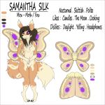  absurd_res anthro arthropod booponies breasts canid canine claws dark_eyes female fluffy fox hair hi_res hybrid insect lepidopteran mammal moth mox_(species) short_hair slim small_(disambiguation) solo wings 