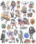  4boys 6+girls arm_up arven_(pokemon) bellibolt black_fur black_gloves black_hair black_hoodie black_pants blue_gakuran blue_gloves blue_hair blue_hat blue_vest blush bow-shaped_hair braid briefcase brother_and_sister brown_hair carmine_(pokemon) cetoddle character_backpack character_hair_ornament chibi circle_facial_mark clodsire collared_shirt colored_skin copyright_name dark_skin dog emblem english_text facial_mark food forehead_mark furret gakuran geeta_(pokemon) gimmighoul glimmora gloves green_hair grey_skirt grusha_(pokemon) hair_ornament hair_over_one_eye hammer hat highres holding holding_briefcase holding_hammer holding_poke_ball holding_sandwich hood hoodie huge_weapon iono_(pokemon) jacket jitome juliana_(pokemon) kieran_(pokemon) koala komala koraidon larry_(pokemon) light_brown_hair long_hair looking_at_viewer mastiff morpeko multicolored_hair multiple_boys multiple_girls naranja_academy_school_uniform neck_ribbon necktie nemona_(pokemon) no_nose open_clothes open_mouth open_vest orange_necktie orange_pants orange_shorts pants pawmot penny_(pokemon) pink_hair pink_skin pleated_skirt poke_ball poke_ball_(basic) pokemon pokemon_(creature) pokemon_sv ponytail poppy_(pokemon) pzsdmcjympctn9n red_hair red_skin ribbon rika_(pokemon) sandwich scarf scarf_over_mouth school_uniform shirt short_hair short_sleeves shorts siblings side_braid single_braid single_leg_pantyhose skirt sleeves_past_wrists smile split-color_hair striped_clothes striped_scarf submarine_sandwich suit tera_orb tinkaton treasure_chest two-tone_hair umbreon vest waving weapon white_jacket white_shirt yellow_jacket yellow_ribbon 