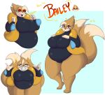  &lt;3 2_tails ahoge anthro anthrofied bailey_(dewwydarts) belly belly_overhang big_belly big_breasts big_butt breasts butt clothed clothing curvy_figure dewwydarts eyewear fangs female floatzel fur glasses hair hi_res huge_butt huge_hips multi_tail nintendo obese obese_anthro obese_female one-piece_swimsuit overweight overweight_anthro overweight_female pok&eacute;mon pok&eacute;mon_(species) pok&eacute;morph red_eyes sharp_teeth solo speech_bubble swimwear teeth text video_games voluptuous wide_hips 