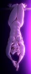  abs andromorph anthro arin_(daxhush) canid canine canis daxhush domestic_dog genitals hi_res intersex mammal muscular muscular_andromorph muscular_intersex nipples pecs pussy smile solo trans_(lore) trans_man_(lore) upside_down white_body wide_hips 