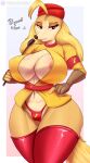 2022 anthro areola areola_slip big_breasts breasts canid canine canis cleavage clothed clothing cuphead_(game) dialogue domestic_dog english_text female fur hat headgear headwear hi_res huge_breasts hunting_dog legwear mammal nexcoyotlgt panties pilot_saluki_(cuphead) riding_crop saluki sighthound simple_background smile solo tan_body tan_fur text thigh_highs underwear video_games whip 