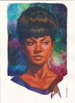  1960s_(style) brian_stelfreeze retro_artstyle science_fiction space star_trek starfleet_uniform 