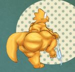  alphys anthro anus big_breasts big_butt blush breasts butt clothing deltarune dinosaur feet female kentuckiyucki monster nude overweight overweight_female panties reptile scalie short_stack slightly_chubby smile solo thick_tail thick_thighs toes undertale undertale_(series) underwear undressing video_games 