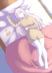  absurd_res anthro bed bedroom female furniture gabrielle_(disambiguation) hi_res lagomorph lattechino leporid mammal rabbit sleeping solo 