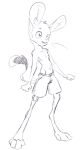  animancer bottomwear clothing dipodid hi_res hip_peek jerboa luck_(disambiguation) mammal rodent shorts sketch 