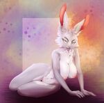  absurd_res anthro breasts ears_up erect_nipples female hi_res lagomorph leporid mammal navel nipples pinup pose rabbit sexy_eyes smenco_(artist) solo 