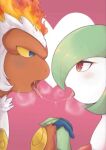  animal_humanoid anthro duo female female/female gardevoir humanoid infernape kissing male male/male mammal mammal_humanoid monkey_humanoid nintendo pok&eacute;mon pok&eacute;mon_(species) primate primate_humanoid unknown_artist video_games 