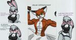 anthro arms_tied big_breasts blush bound breasts canid canine clothing disney duo english_text female fox judy_hopps lagomorph leporid male male/female mammal muscular nick_wilde pace-maker rabbit shirt tank_top text thick_thighs topwear zootopia 