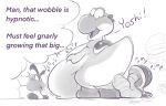  anal anal_penetration bastardpalace belly belly_expansion belly_inflation butt dinosaur duo expansion goomba hose hose_inflation inflation mario_bros nintendo penetration raised_tail reptile scalie video_games water_inflation yoshi yoshi_(character) 