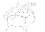  2019 absurd_res anthro anthrofied badgerben big_butt breasts butt clothing crown cutie_mark equid equine expansion feathered_wings feathers female footwear friendship_is_magic growth hair hasbro hi_res hip_expansion horn huge_butt humanoid_hands hyper hyper_butt hyper_hips mammal monochrome my_little_pony navel nipples open_mouth open_smile panties princess_luna_(mlp) shoes signature small_breasts smile solo sound_effects thick_thighs underwear wide_hips winged_unicorn wings 