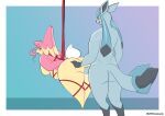  absurd_res anthro audino bdsm bodily_fluids bondage bound breasts butt cum eeveelution female feral from_behind_(disambiguation) genital_fluids glaceon hi_res male male/female nintendo overweight overweight_female pok&eacute;mon pok&eacute;mon_(species) sex vaginal video_games 