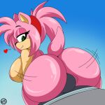  amy_rose anthro areola big_breasts big_butt breasts butt clothed clothing duo erection erection_under_clothing eulipotyphlan female hedgehog hi_res hot_dogging huge_butt male male/female mammal nr_ac nude sega sonic_the_hedgehog_(series) 