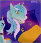  anthro boca_juniors darkito420 digital_media_(artwork) drugs equid equine female friendship_is_magic hasbro hi_res lyra_heartstrings_(mlp) mammal marijuana my_little_pony simple_background smile solo 