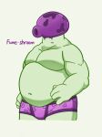  anthro artist_binca belly big_belly clothing electronic_arts elemental_creature elemental_humanoid flora_fauna humanoid male not_furry overweight panties plant plant_humanoid plants_vs._zombies popcap_games simple_background solo underwear video_games 