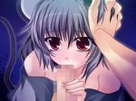  animal_ears bad_id bad_pixiv_id censored fellatio grey_hair hetero looking_at_viewer mosaic_censoring mouse_ears mouse_tail nazrin onsen_tamago_(nurumayu_onsen) oral penis pov red_eyes solo_focus tail touhou 