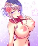  aizawa_chihiro breast_hold breasts nipples no_bra sketch sweater 