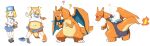  charizard dragon female feral growth hi_res konoe_anim nintendo outgrowing_clothes pok&eacute;mon pok&eacute;mon_(species) solo transformation transformation_sequence video_games weight_gain 