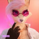  3d_(artwork) 3d_animation animated anthro blender_(software) canid canine canis claws clothed clothing digital_media_(artwork) eyewear female fox fur glasses hair impreza looking_at_viewer low_res mammal multicolored_body multicolored_fur no_sound outside pink_hair short_playtime simple_background solo tan_body tan_fur tridognait two_tone_body two_tone_fur 