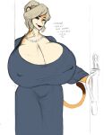  anthro big_breasts breasts door elderly_female felid female gem huge_breasts hyper hyper_breasts jewelry lion lips lipstick looking_at_viewer makeup mammal necklace nemesisprime909 nightgown pantherine pearl_(gem) pearl_necklace pose smile solo story story_at_source story_in_description wrinkles 