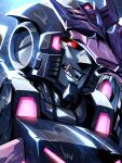  colored_tongue decepticon english_commentary fangs highres licking_lips lina_rojas looking_at_viewer mask mecha one_eye_covered portrait purple_tongue rain red_eyes robot science_fiction solo tarn the_transformers_(idw) tongue tongue_out transformers 