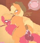  &lt;3 absurd_res alternate_version_at_source animal_genitalia animal_penis anus applejack_(mlp) balls barn big_balls big_butt big_macintosh_(mlp) big_penis blush bodily_fluids bound brother brother_and_sister brother_penetrating_sister butt clothing cowboy_hat cowgirl_position cum cum_in_pussy cum_inside dominant dominatrix drawalaverr ejaculation equid equine equine_anus equine_penis female feral feral_on_feral feral_penetrated feral_penetrating feral_penetrating_feral friendship_is_magic from_front_position genital_fluids genitals hasbro hat hay headgear headwear hi_res horse impregnation inbreeding incest_(lore) looking_at_another looking_at_partner looking_down looking_up male male/female mammal my_little_pony nude on_bottom on_top open_mouth ovum penetration penis pony puffy_anus rear_view rope sex sibling sister smile sperm_cell text 