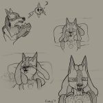  1:1 ambiguous_gender anthro begging bodily_fluids duo expressions feral furvilous hi_res lucario needy nintendo pok&eacute;mon pok&eacute;mon_(species) rotom sweat video_games 