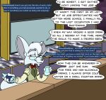  age_difference answering anthro ask_blog beverage canid canine comic container cup english_text felix_a_fox fennec fox humanoid male mammal notched_ear old older_anthro older_male speech_bubble storytelling text wintersgardencomic 