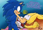  anthro archie_comics balls blush bodily_fluids breast_fondling breast_play breasts bunnie_rabbot cum cum_in_mouth cum_inside dialogue duo female fondling genital_fluids genitals hand_on_breast hi_res male male/female nipples oral penis raianonzika sega sonic_the_hedgehog sonic_the_hedgehog_(archie) sonic_the_hedgehog_(comics) sonic_the_hedgehog_(series) sweat 