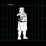  anthro clothing kitradragonfox low_res male mammal nafeon power_tool tools undertale undertale_(series) uniform ursid video_games 