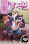 absurd_res ailurid anthro clothed clothing cover_art domestic_cat english_text felid feline felis female grope group hi_res hypnosis male male/female mammal mind_control red_panda roxythefoxy text trio 