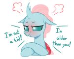  angry arthropod blush changeling dialogue english_text flustered friendship_is_magic hi_res marenlicious my_little_pony ocellus_(mlp) red_face reformed_changeling text 