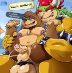  2022 absurd_res accessory anal anal_penetration anthro anthro_on_anthro anthro_penetrated anthro_penetrating anthro_penetrating_anthro armband backpack ball_size_difference balls banjo-kazooie banjo_(banjo-kazooie) bareback belly big_balls big_dom_small_sub big_muscles big_penis bodily_fluids bowser bowser_day bracelet claws cock_ring collar dialogue dominant dominant_male duo el_booki english_text erection eyebrows feet foreskin fur genital_fluids genitals hair hi_res horn humanoid_genitalia humanoid_penis jewelry koopa leg_grab legs_up male male/male male_penetrated male_penetrating male_penetrating_male mammal mario_bros muscular muscular_anthro muscular_male narrowed_eyes navel nintendo nipples nude open_mouth outside pecs penetration penile penile_penetration penis penis_accessory penis_in_ass penis_jewelry penis_size_difference precum precum_string rareware rough_sex scalie sex shell sitting size_difference soles spiked_armband spiked_bracelet spiked_cock_ring spiked_collar spiked_shell spikes spikes_(anatomy) super_smash_bros. teeth text tongue tuft url ursid vein video_games watermark 