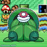  alexdraws big_breasts big_butt big_mouth_(anatomy) breasts butt curvy_figure digital_media_(artwork) elemental_creature elemental_humanoid female flora_fauna green_body green_nipples hi_res huge_breasts humanoid inverted_nipples looking_at_viewer mario_bros nintendo nipples not_furry piranha_plant pixel_(artwork) plant plant_humanoid smile solo video_games voluptuous warp_pipe 