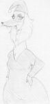  2021 anthro black_nose breasts clothing dress female hair half-closed_eyes half-length_portrait hand_on_hip hat headgear headwear long_hair long_neck looking_at_viewer mammal mature_anthro mature_female mrs._fillyjonk murid murine narrowed_eyes portrait rat rodent sbshouseofpancakes sketch small_breasts solo the_moomins thick_thighs whiskers wide_hips 