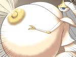  antennae_(anatomy) anthro areola big_breasts blue_pupils bodily_fluids breasts female huge_breasts hyper hyper_breasts lactating looking_at_viewer milk nintendo nipples norio_(pheromosa_times) nude open_mouth pheromosa pok&eacute;mon pok&eacute;mon_(species) pupils purple_eyes solo ultra_beast video_games white_body yellow_areola yellow_nipples 