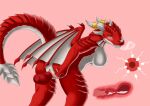  absurd_res ailaiweiyala anthro condom dragon female hi_res impregnation sexual_barrier_device 