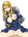  :| agrias_oaks angry armor bad_id bad_pixiv_id bdsm blonde_hair bondage bottomless bound bound_wrists breasts censored closed_mouth cowgirl_position final_fantasy final_fantasy_tactics girl_on_top gloves gus_(clarkii) knight large_breasts long_hair nipples no_panties open_clothes open_shirt sex shirt solo_focus straddling sweat v-shaped_eyebrows 
