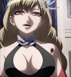  1girl abigail_(mahou_shoujo_tokushusen_asuka) blonde_hair breasts cleavage highres large_breasts mahou_shoujo_tokushusen_asuka screencap stitched tagme third-party_edit 