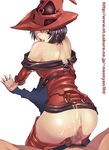  anus ass bare_shoulders boots censored cum cum_on_ass cum_on_clothes doggystyle guilty_gear hat i-no looking_back mole mole_above_mouth mosaic_censoring penis red_hat sex solo_focus tasaka_shinnosuke thigh_boots thighhighs vaginal 
