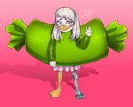  absurd_res anatid anseriform anthro avian bird candy candy_costume clothing costume della_duck dessert duck female food food_costume hi_res kigtoons matokiro solo 