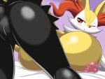  anthro anus areola bent_over big_breasts black_pupils blush braixen breasts butt female genitals huge_breasts hyper hyper_breasts inner_ear_fluff multicolored_body nintendo nipples norio_(pheromosa_times) nude one_eye_closed pink_areola pink_nipples pok&eacute;mon pok&eacute;mon_(species) pupils pussy red_eyes smile solo thick_thighs tuft video_games wink 