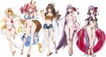  5girls absurdly_long_hair ahoge animal_ear_fluff animal_ears bangs bare_shoulders bb_(fate) bb_(fate/extra) bikini black_bikini blonde_hair blue_bikini blush bottle breasts brown_eyes brown_hair cleavage collarbone fate/extra fate/extra_ccc fate_(series) first_aid_kit fox_ears fox_girl fox_tail full_body green_eyes grin hair_between_eyes hair_intakes hair_ribbon highleg highleg_leotard highres hino_hinako innertube kishinami_hakuno_(female) large_breasts leotard long_hair looking_at_viewer matou_sakura_(fate/extra) multiple_girls multiple_views nero_claudius_(fate) nero_claudius_(fate/extra) one_eye_closed open_mouth pink_hair ponytail purple_eyes purple_hair red_bikini red_ribbon ribbon sandals sidelocks smile swimsuit tail tamamo_(fate) tamamo_no_mae_(fate/extra) twintails very_long_hair wand white_leotard yellow_eyes 