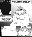  2018 absurd_res accessory anthro belly big_belly blush bottomwear bow_ribbon breasts cellphone clothing comic domestic_cat english_text felid feline felis female hair hair_accessory hair_bow hair_ribbon hi_res if_hell_had_a_taste mammal marci_hetson monochrome navel_outline obese obese_anthro obese_female overweight overweight_anthro overweight_female pants phone ribbons rumbling_stomach shirt solo sound_effects text topwear viroveteruscy 