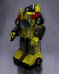  artist_name autobot english_commentary frown looking_up makoto_ono mecha open_hands robot science_fiction solo sunstreaker transformers yellow_eyes 