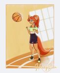 animated anthro ball basketball_(ball) canid canine clothing fox girly hair hi_res honeyson male mammal red_hair solo sunny_solo 