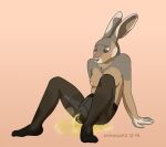  2022 anthro apex_(artist) blush blush_lines bodily_fluids breasts clitoris clothed clothing embarrassed female genital_fluids genitals hi_res lagomorph legwear leporid looking_down mammal nipples no_underwear omorashi pantsless pantyhose pink_background pussy rabbit simple_background sitting solo spread_legs spreading topless urine urine_on_ground urine_pool urine_stream watersports wet wet_clothing wetting 