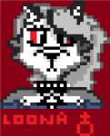  anthro canid canine canis digital_media_(artwork) female female/female helluva_boss loona_(helluva_boss) mammal pixel_(artwork) solo wolf 
