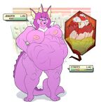  anthro areola big_breasts bodily_fluids breasts collar duo eeveelution eyewear female female_pred gameplay_mechanics genitals glasses hand_on_hip hand_on_stomach health_bar hi_res huge_breasts inside_stomach internal licking licking_lips looking_down male male/female male_prey meowstic nintendo nipples oral_vore organs pok&eacute;mon pok&eacute;mon_(species) pussy stomach stomach_acid thick_thighs tongue tongue_out trpcafterdark vaporeon video_games vore 