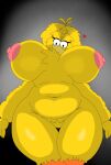  9:16 absurd_res anthro avian big_bird big_breasts bird breasts digital_media_(artwork) feathers female feral hi_res huge_breasts mammal muppets nipples nitrozo nude sesame_street simple_background thick_thighs wide_hips yellow_body yellow_feathers 